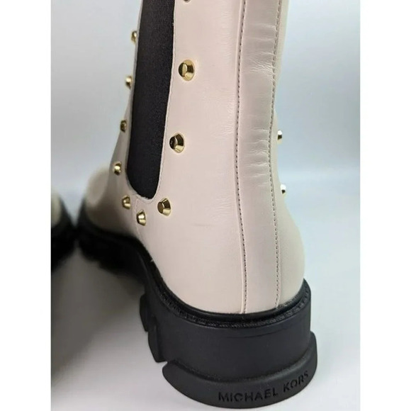 Michael Kors Women's Ridley Cream Studded Chelsea Booties Size 11 (MSRP $225) - Picture 9 of 12